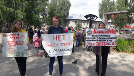 Жители Мирного вышли на пикет против перепрофилирования «Марадыковского»