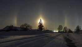 В Кировской области наблюдали лунное гало