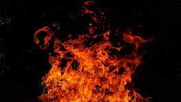 В Кирове два пожарных расчёта тушили горящую на Филейке свалку
