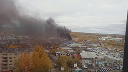 В Кирове произошёл пожар в районе авторынка