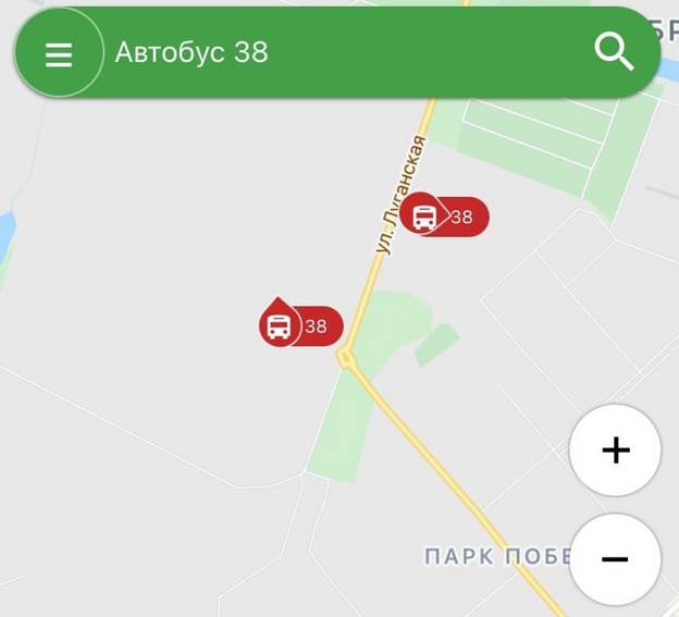 Кировская ЦДС забыла изменить маршрут 38 автобуса в мобильном приложении