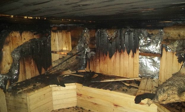 В Яранске сгорела баня местного жителя