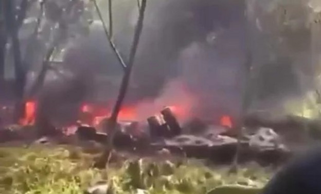 В Брянской области рухнул вертолёт Ми-8
