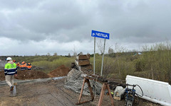 Мост через Чепцу в Кировской области ремонтируют с опережением графика