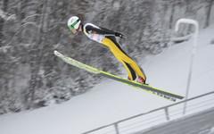 Летающий лыжник из Кирова отличился на соревнованиях в Пермском крае