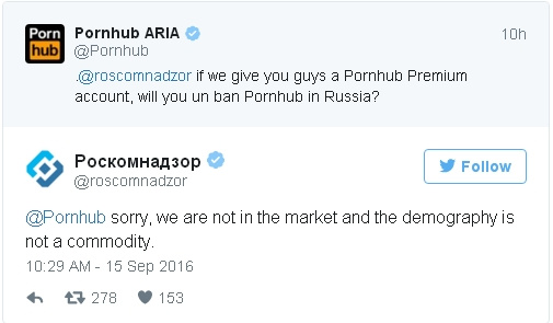 Печаль, беда. В России запретили сайты PornHub и YouPorn