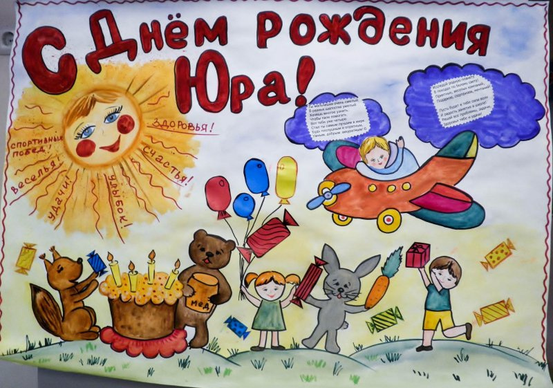 Рисунок юра с днем рождения (41 фото) » рисунки для срисовки на fitdiets.ru