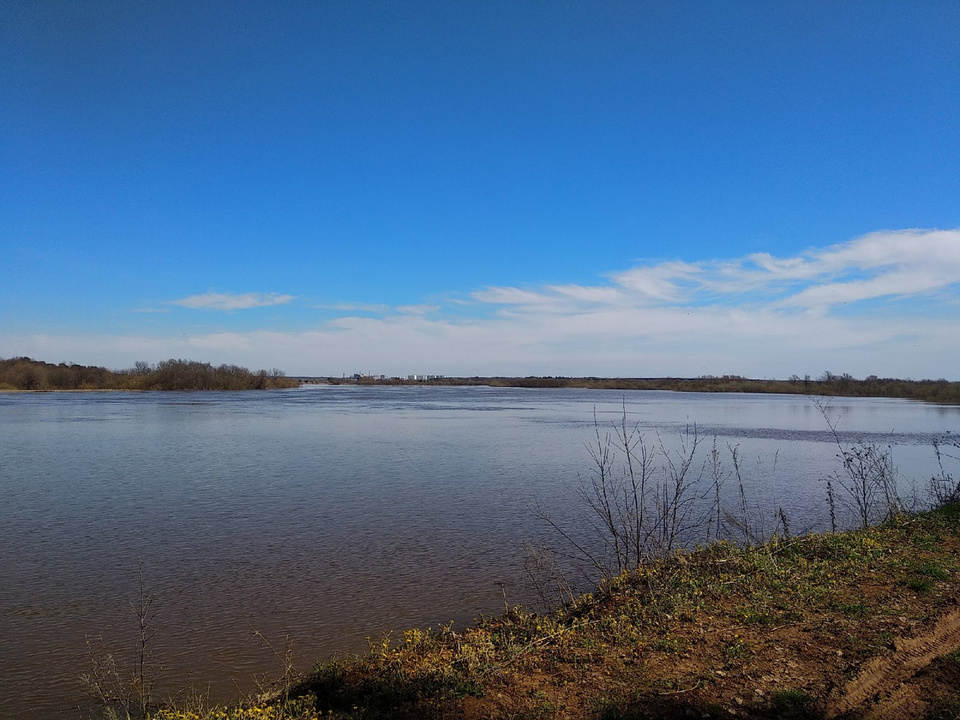 Вода в реке вятка. Молома Кировская область. Нулевой пост уровня реки.