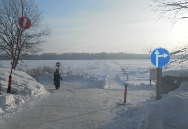 Еще две ледовые переправы через Вятку открылись в Кировской области