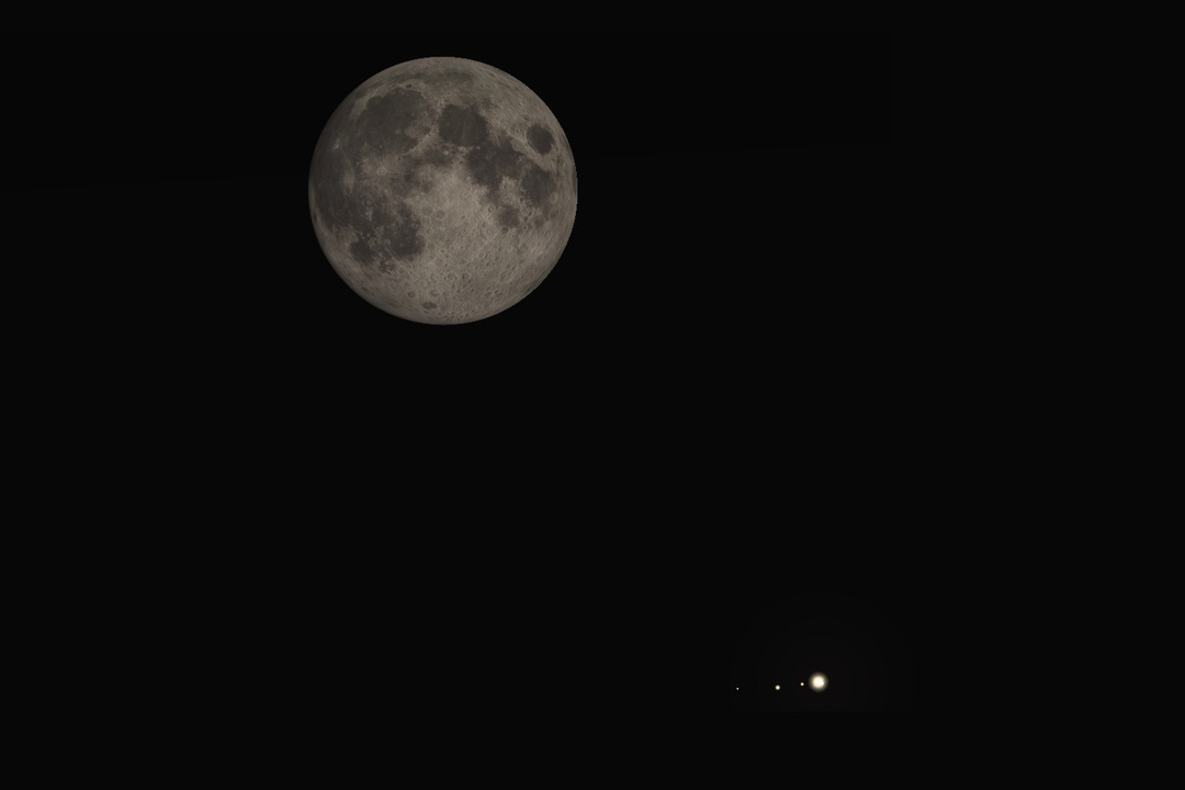 Кировчане увидят сближение Луны и Юпитера.