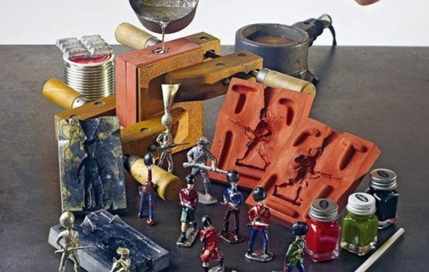 Изготовление оловянных солдатиков и миниатюр