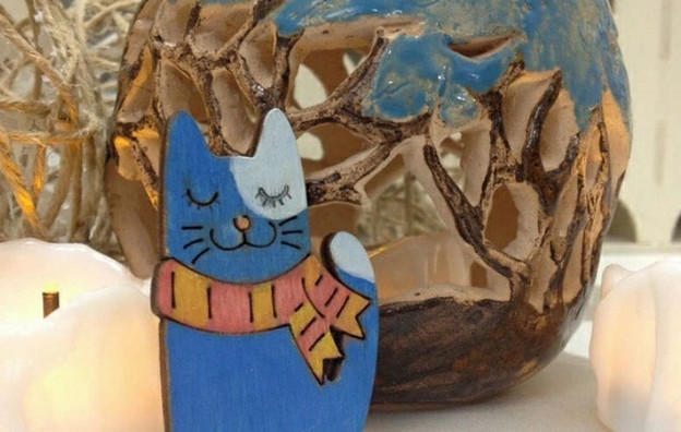 Брошки-кошки