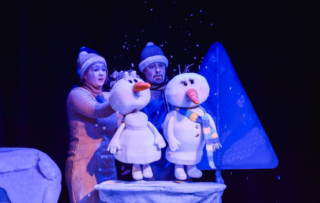 Солнышко и снежные человечки