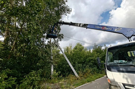 На улице Пермской в Кирове установят девять опор освещения