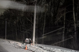 В Кирове водитель иномарки врезался в опору ЛЭП