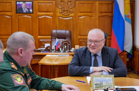 Губернатор встретился с новым врио командира в/ч в Кировской области