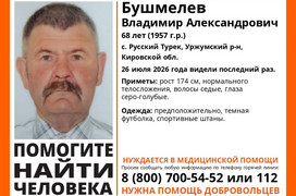 Пропавшего 68-летнего мужчину ищут в Кировской области