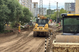 На улице Стахановской в Кирове начали капитальный ремонт