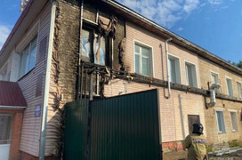 В Белой Холунице при ремонте отопления загорелось здание