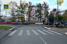 В Кирове после проверки прокуратуры нанесли разметку у пешеходного перехода