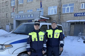 В Кировской области инспекторы помогли вытащить машину из кювета и убрали ветки с дороги