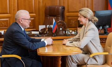 Соколов встретился с членом Общественной палаты России Дарьей Кислицыной