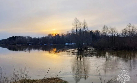 Уровень воды в Вятке достиг 444 сантиметров