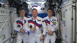 Космонавты записали поздравление с Днём России с борта МКС