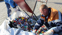 На кировском вокзале собрали 766 кг пластика для переработки