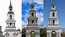 В Слободском в процессе реставрации колокольни исчезли декоративные элементы