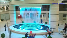 В торговом центре «Время Простора» открыли новый светомузыкальный фонтан