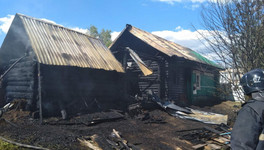 В Нолинском районе загорелся жилой дом