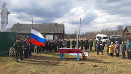 Жители Лебяжского района простились с погибшим в ходе спецоперации на Украине подполковником