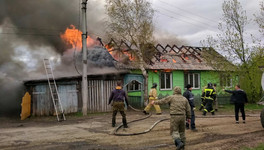 В Нагорске в результате пожара сгорели жилой дом и баня