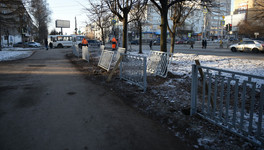 После жалоб в соцсетях на улице Воровского демонтировали заборы