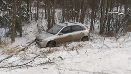 В Кировской области «Калина» съехала с дороги и врезалась в дерево
