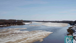 На реке Вятке начался ледоход