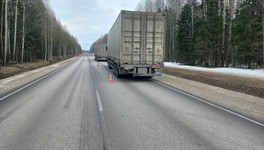 В Белохолуницком районе столкнулись две фуры, пострадал водитель