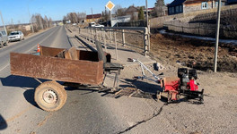 В Омутнинском районе пьяный водитель мотоблока попал в ДТП