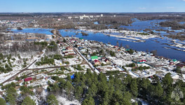В МЧС показали, как выглядят зоны подтопления в Кирове с воздуха