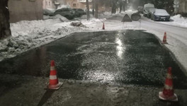 Подрядчик раскрыл технологию зимнего ямочного ремонта в Кирове