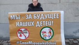 На одиночные пикеты против «Марадыковского» вышли депутаты областного Заксобрания