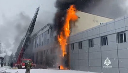 В Набережных Челнах загорелась гостиница. Видео