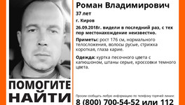 В Кирове пять дней назад пропал 37-летний мужчина
