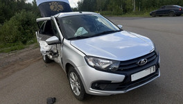 В ДТП под Кировом пострадал 26-летний пассажир