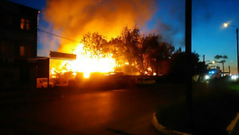 Ночью в Кирове произошёл крупный пожар