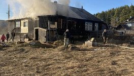 В посёлке Бор при пожаре пострадал хозяин квартиры