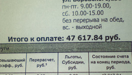 Кировчанин получил квитанцию за свет на 47 тысяч рублей