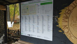 На кировских остановках появились карты с маршрутами автобусов