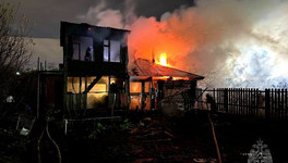 В Коминтерне сгорела частная баня